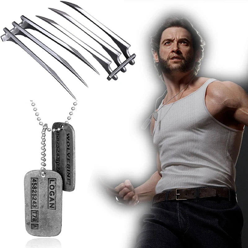 Wolverine Cosplay Necklace & Claw Props
